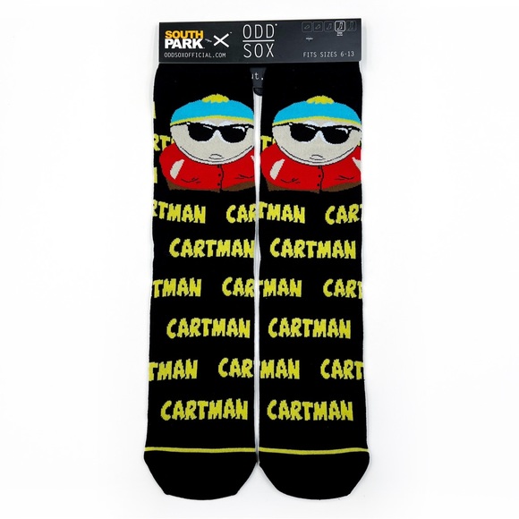 Odd Sox Cartman South Park Crew Socks Mens Womens Fun Novelty Gift - Picture 1 of 7